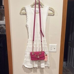 Elegant JC Pink Crossbody Bag